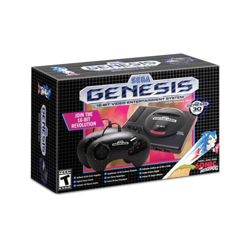 Sega Genesis Mini Console - Black - جهاز ألعاب